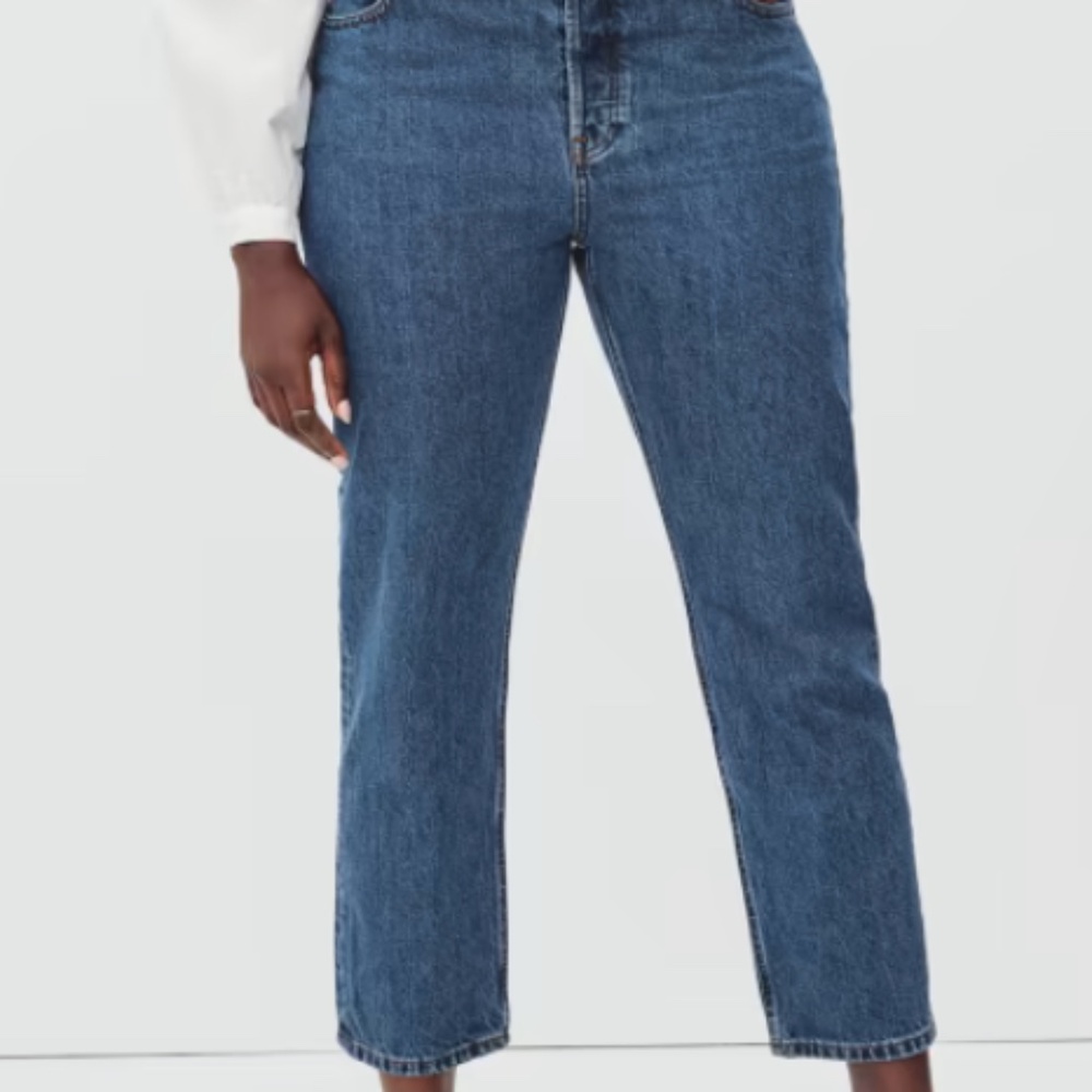 Everlane 90's Cheeky Jean Ankle Length Size 30 High Waist Curvy